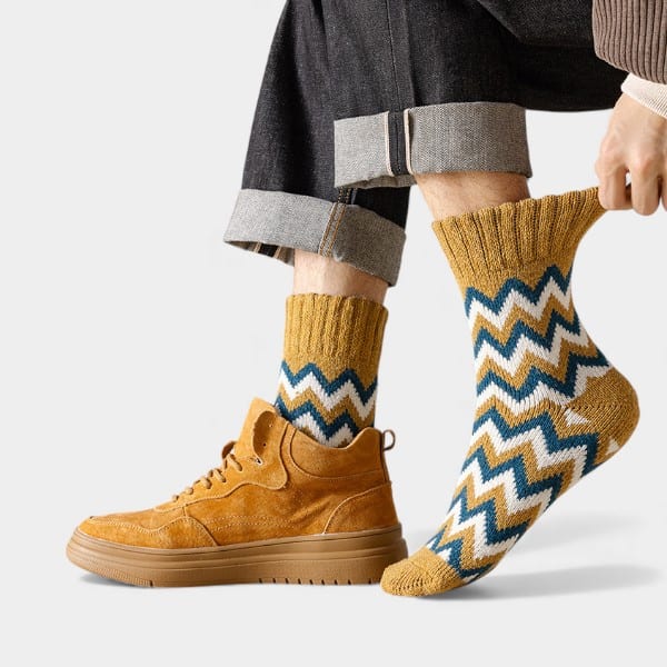 Herrensocken mit Streifenmuster – Bild 3