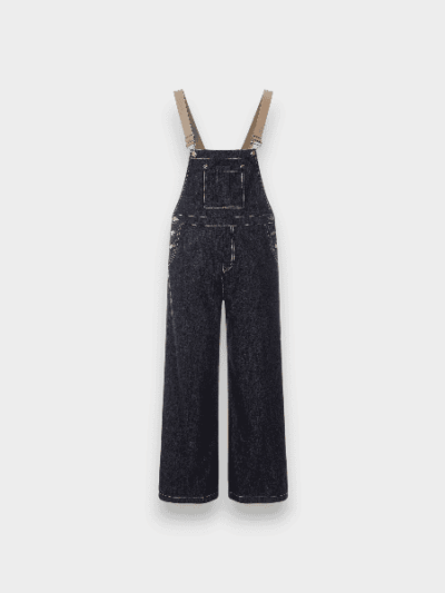 OREETA Vintage Washed Straight American Style Denim Strap Pants Fashion Brand Design Beautiful Blue Strap Jeans