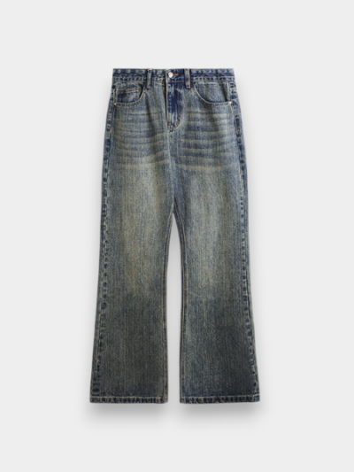 INF men's clothing | Bamboo washed skinny jeans 2024 spring and summer new fashion brand retro personalized men's straight pants