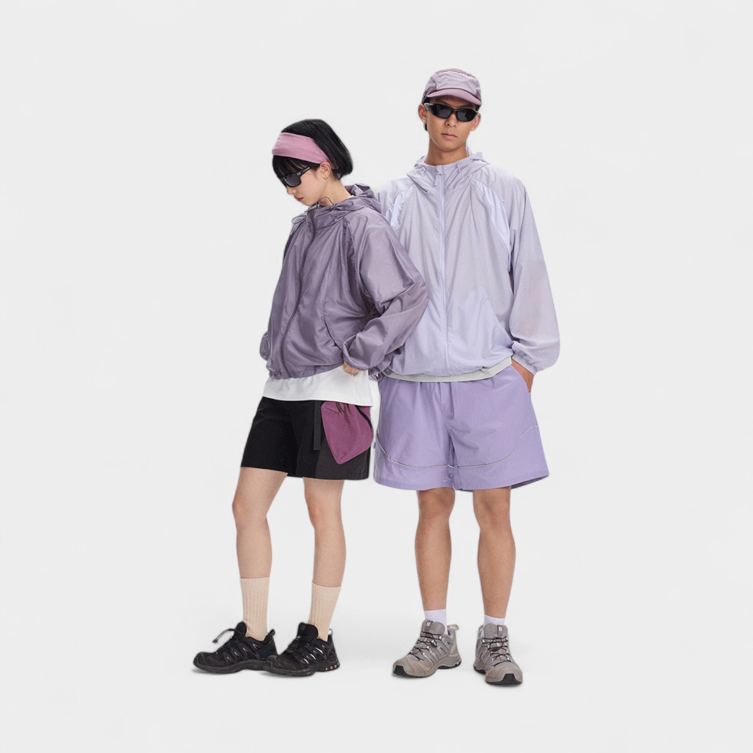 Unisex Regular Fit Windbreaker mit langen Ärmeln – Bild 2