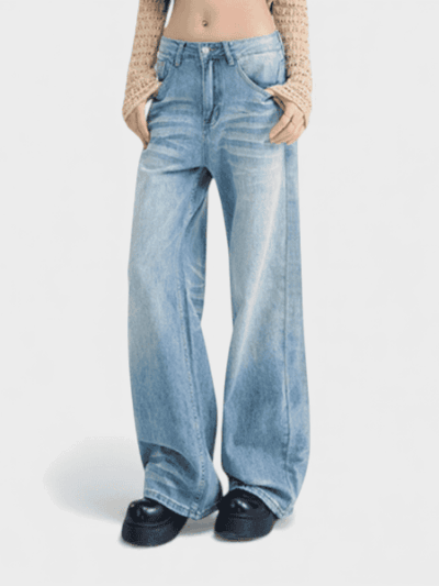 Damen Jeans mit Relaxed Fit/Loose Fit