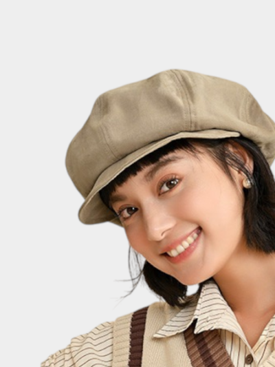 Beret Women's Fashion Brand Japanese Style Spring and Summer All-match Newsboy Hat Face Showing Small Painter Hat British Vintage Hat Octagonal Hat - copy