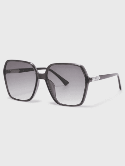 Plain fashion all-match large frame retro sunglasses female beauty goddess Street shooting personality trendy cool gradient sunglasses 9083