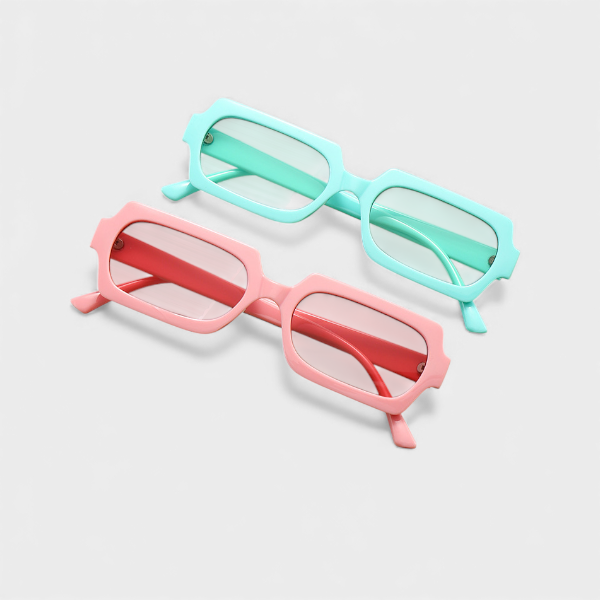 New rectangular sunglasses wholesale jelly color personalized ins style European and American cross-border sunglasses sunglasses sunglasses