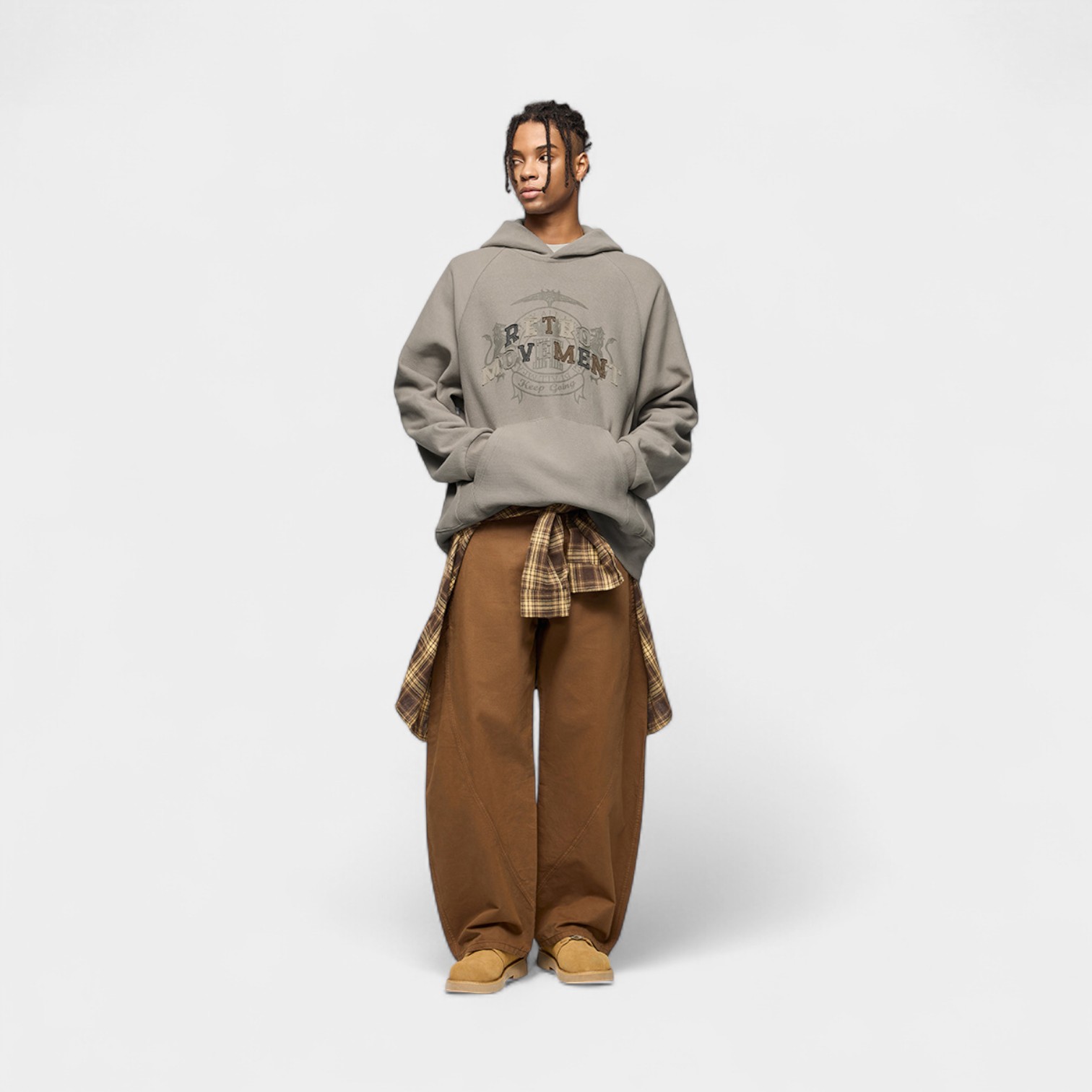 Herren Hoodie mit Textdruck und langen Ärmeln – Bild 4