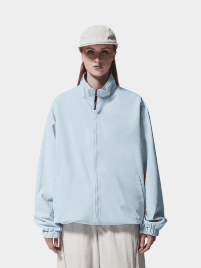 Unisex Windbreaker mit Karomuster und langen Ärmeln