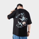 Herren T-Shirt mit künstlerischem Druck und kurzen Ärmeln