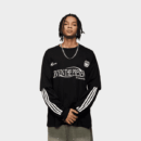 Unisex T-Shirt mit Textdruck und langen Ärmeln