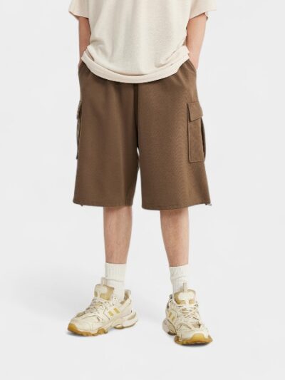 Herren Cargo Shorts mit Textdruck