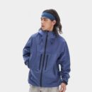 Unisex Regenjacke mit langen Ärmeln und normaler Passform