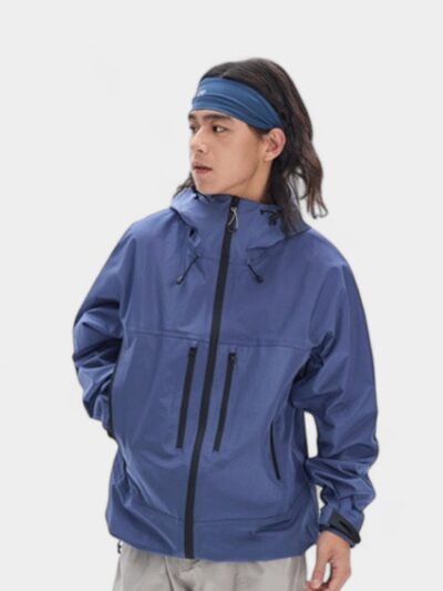 Unisex Regular Fit Long sleeves Rain Jacket