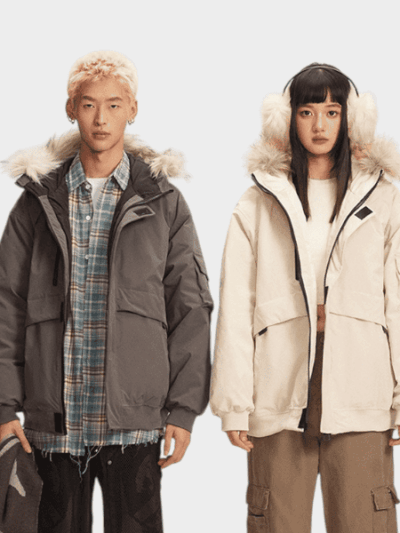 Unisex Oversized Parka mit langen Ärmeln