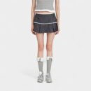 Gestreifter Faltenrock für Damen