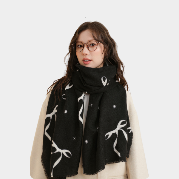 Damen Schal mit Blumenmuster – Bild 4