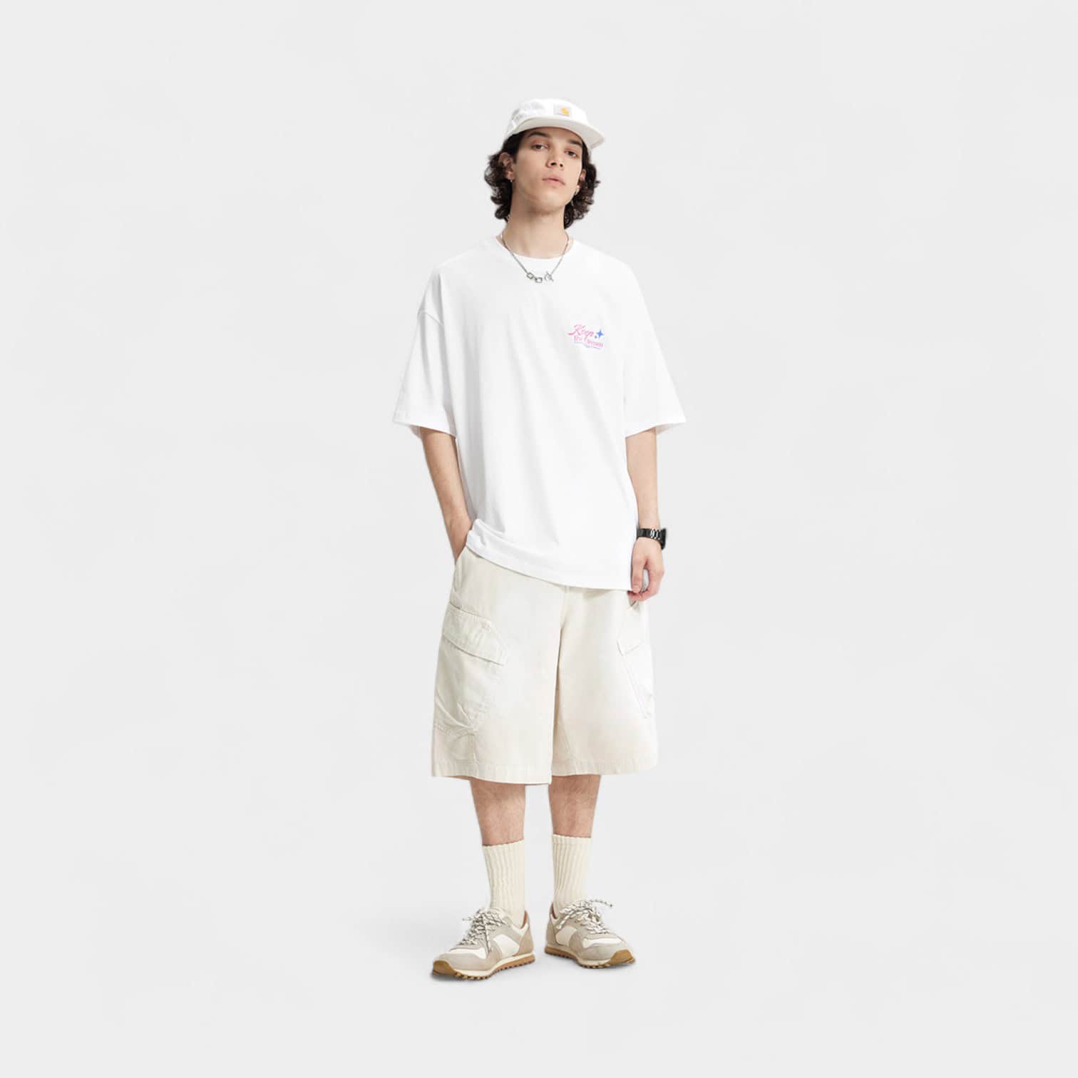 Herren T-Shirt mit Textdruck und kurzen Ärmeln – Bild 4