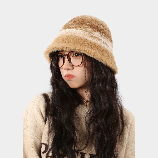 Gestreifter Damen Fischerhut – Bild 3