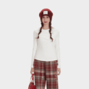 Damen Slim Fit Langarm T-Shirt