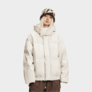 Damen Oversized Lange Ärmel Puffer Jacke