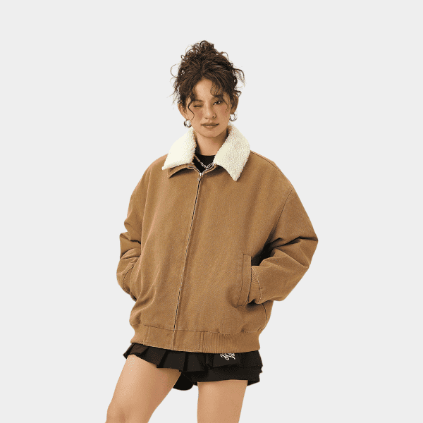 Damen Bomberjacke mit langen Ärmeln und normaler Passform – Bild 3