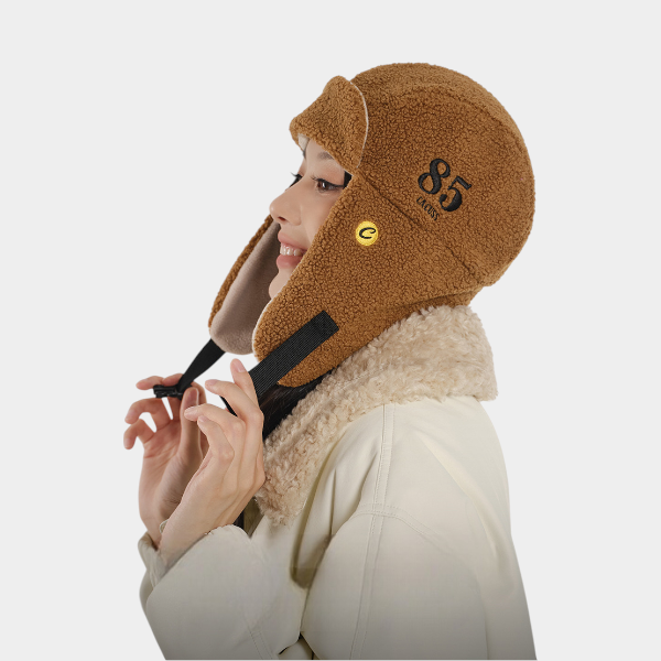 Damen Trapper Mütze mit Textdruck – Bild 2