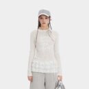 Damen Langarm T-Shirt mit Textdruck