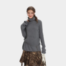 Gestreifter Strickpullover für Damen mit langen Ärmeln