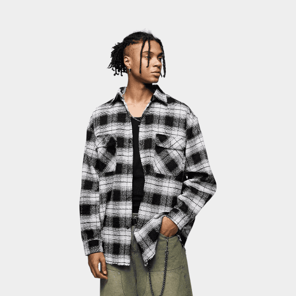 Herren Hemd mit Karomuster, lange Ärmel, Freizeit – Bild 5