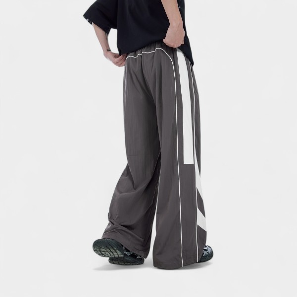 Herren Relaxed Fit/Loose Fit Fallschirmhose – Bild 6