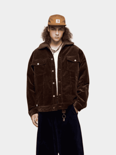 Herren Oversize Mantel mit langen Ärmeln