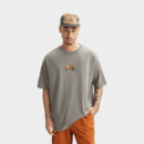 Herren T-Shirt mit künstlerischem Druck und kurzen Ärmeln