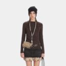 Damen Slim Fit Langarm T-Shirt