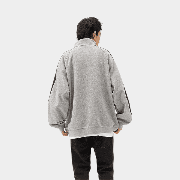 Herren Regular Fit Langarm Sweatshirt – Bild 4