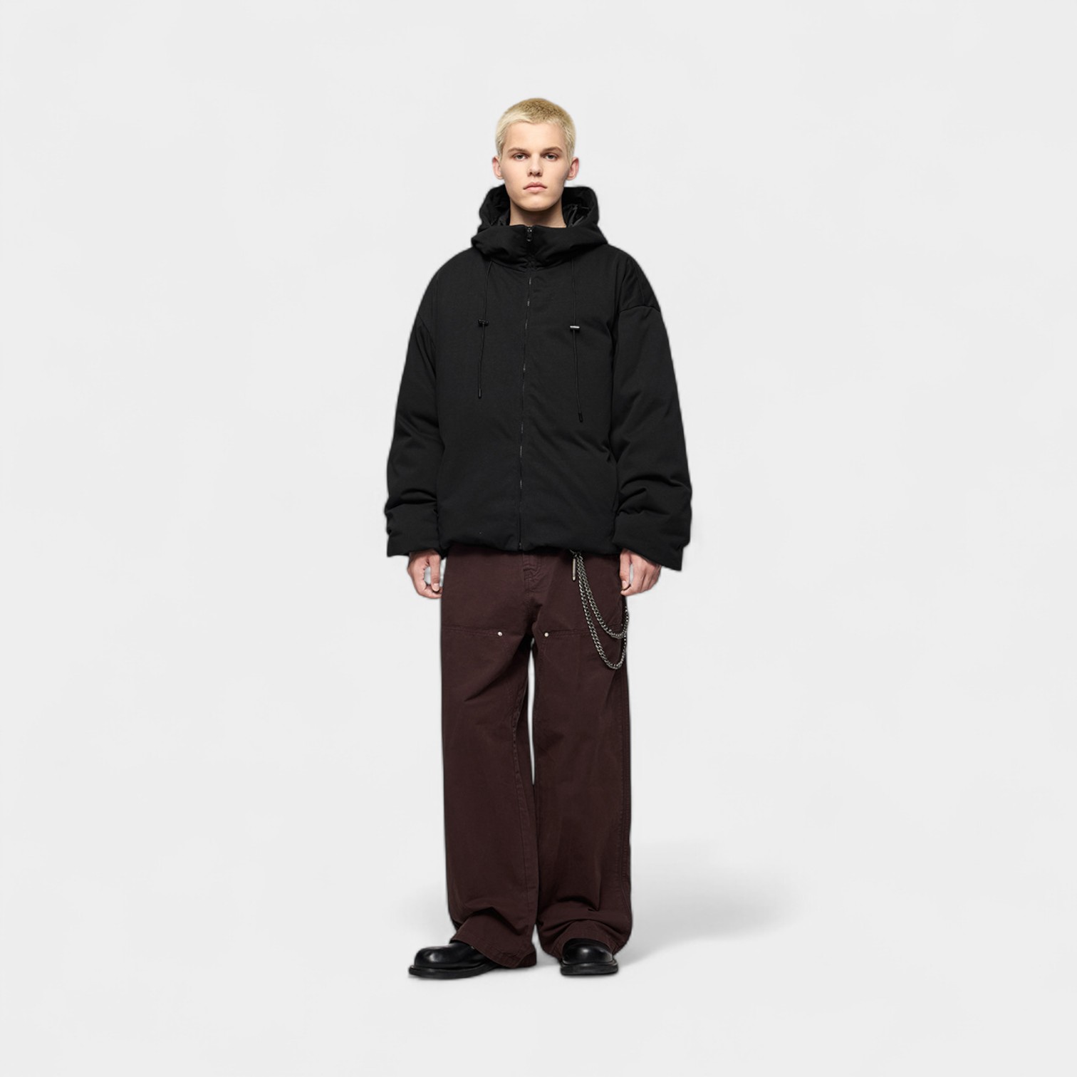 Herren Oversized Langarm Steppjacke – Bild 4