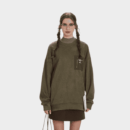 Damen Sweatshirt mit Textdruck und langen Ärmeln