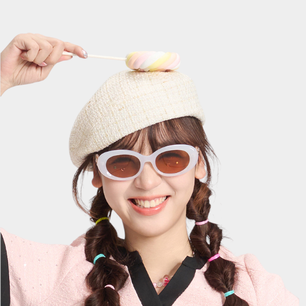 Damen Baskenmütze mit Karomuster – Bild 4