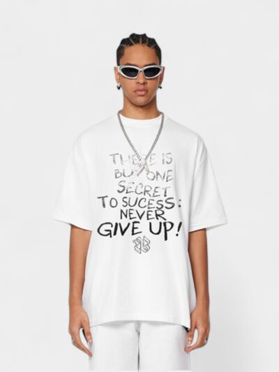 Unisex Text print Short sleeves T-Shirt