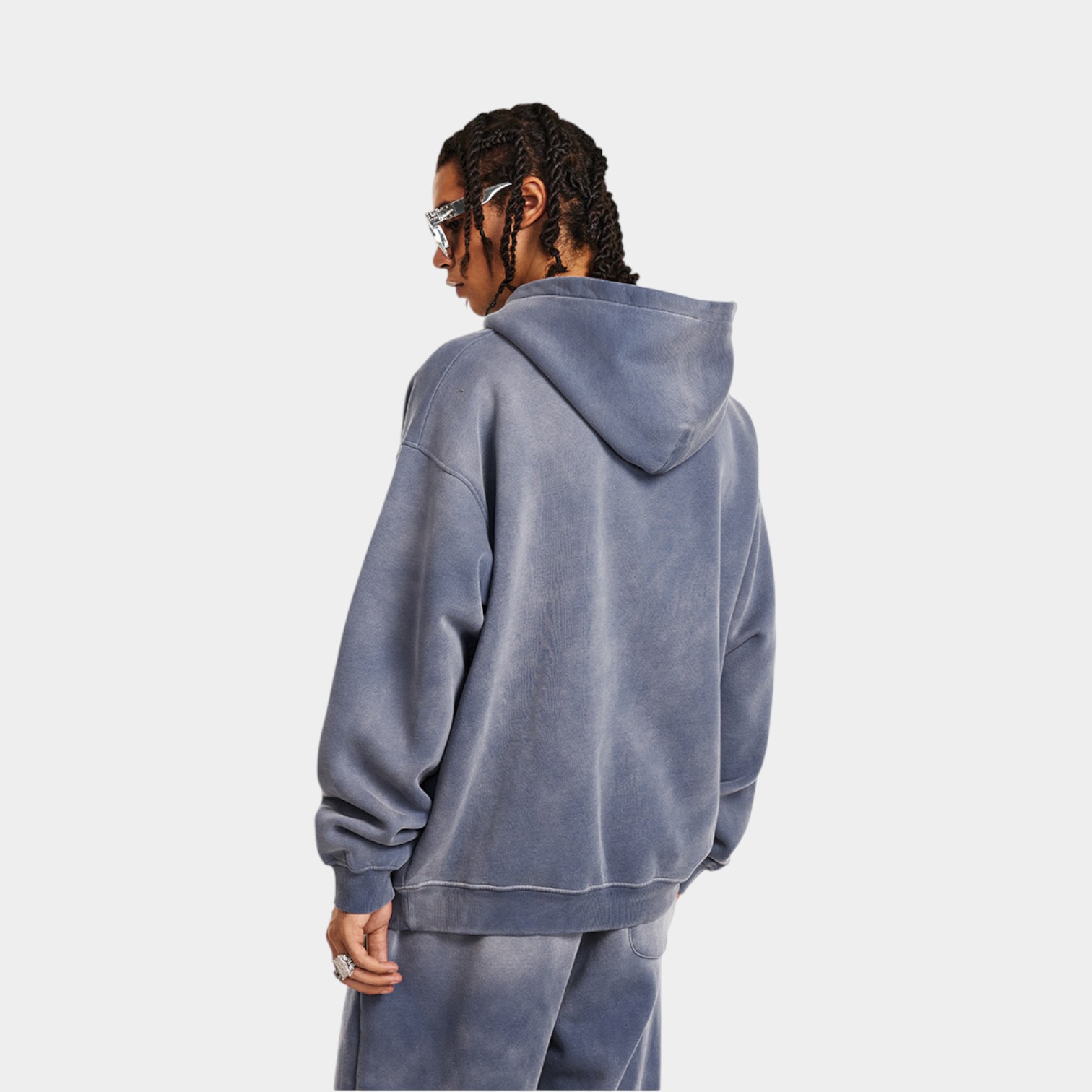 Herren Hoodie mit künstlerischem Druck und langen Ärmeln – Bild 3