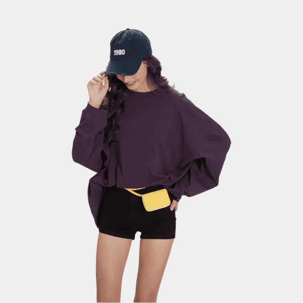 Damen Oversize Langarm T-Shirt – Bild 4