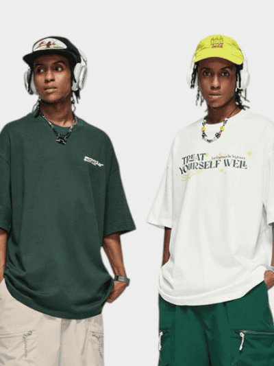 Herren T-Shirt mit Textdruck und kurzen Ärmeln