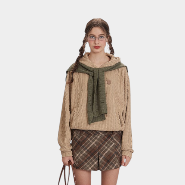 Damen Regular Fit Langarm-Kapuzenpullover