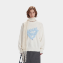 Damen Sweatshirt mit Textdruck und langen Ärmeln