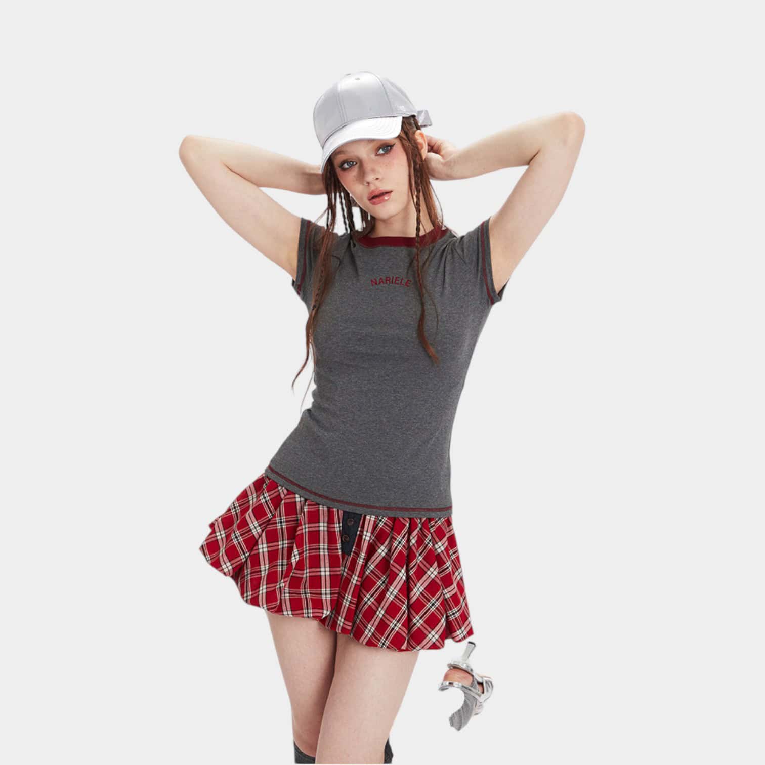 Damen T-Shirt mit Textdruck und kurzen Ärmeln – Bild 4