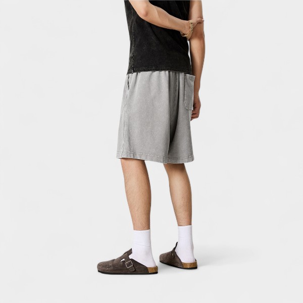 Herren Relaxed Fit/Loose Fit Jogginghose Shorts – Bild 6