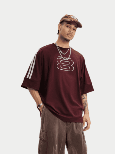 Herren T-Shirt mit Textdruck und kurzen Ärmeln