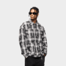 Herren Langarm Freizeithemd mit Textdruck