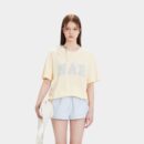 Damen T-Shirt mit Textdruck und kurzen Ärmeln