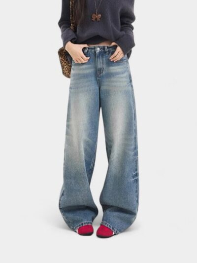 Damen Jeans mit Relaxed Fit/Loose Fit