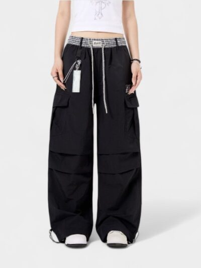 Women's Checked pattern Cargo Pants