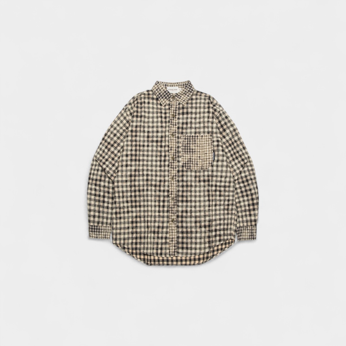 HeyHenry Men's Plaid Pocket Design Contrast Color Shirt Women's Stylish Fashion Brand Couple's Long Sleeve Shirt