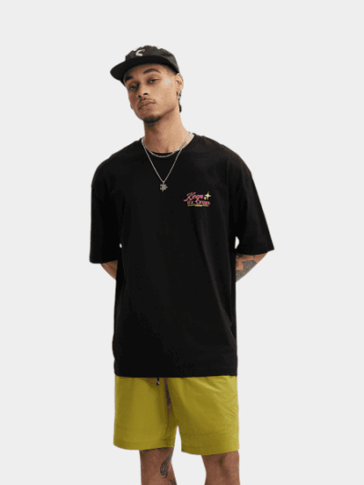 Herren T-Shirt mit Textdruck und kurzen Ärmeln